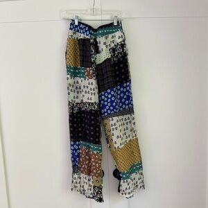 Aritzia Multicolor Patchwork Trousers
